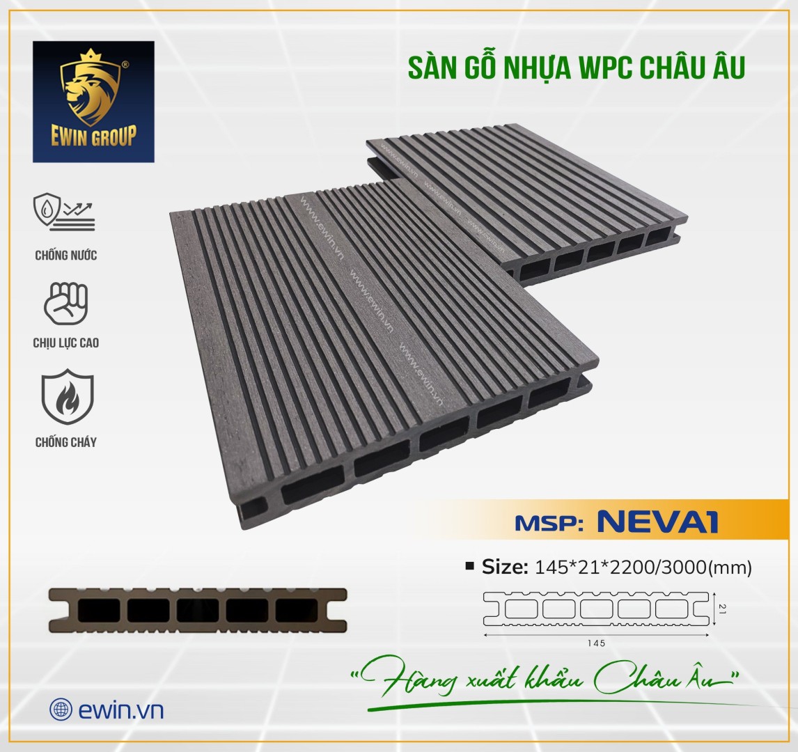 Sàn lỗ vuông XK Châu Âu 1 lớp NEVA1 14521